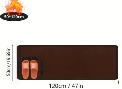 Nivard Badmat - Douchemat - Antislip - Wc Mat - Toiletmat - Badkamermat - Zwart - 50x120