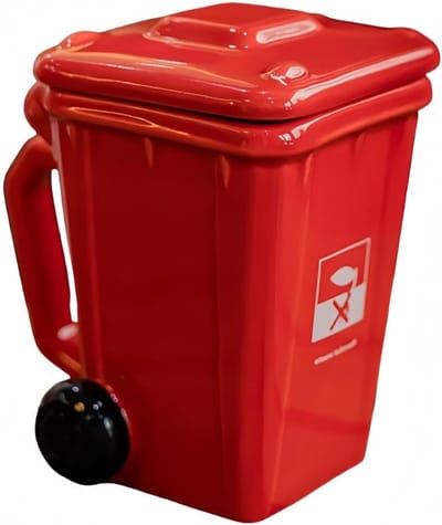 Leuke 400 ml keramische koffiemok met deksel - Perfect voor koffie, thee en als cadeau voor thuis of op kantoor
