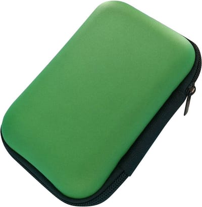 Oortjes Zipper Case – Reizen, Vakantie – Opbergtas met Rits – Groen – 11*7.5 cm – Praktische Opberghoes – Beschermt Oortjes en Accessoires – Compact en Draagbaar – Reizen en Dagelijks Gebruik