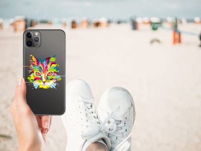 TPU Hoesje voor Apple iPhone 11 Pro Max Telefoonhoesje met Naam Cat Color