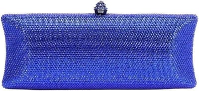 Avondtas Dames - Clutch Portemonnee - Feestelijke Gelegenheden - Steen Kristal Decoratie - Compact Formaat - Goud