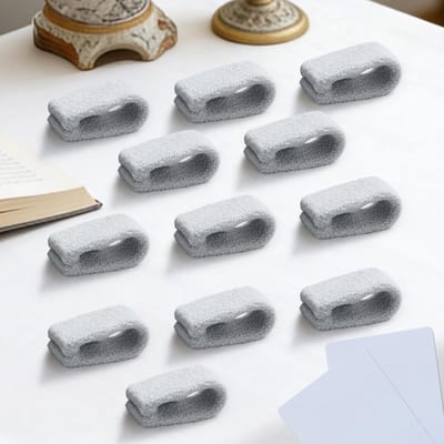 Antislip dekbedovertrekclips, 12 stuks, stevige houders voor dekbed en dekbedovertrek, pluizig en pinless, eenvoudig te monteren in grijs