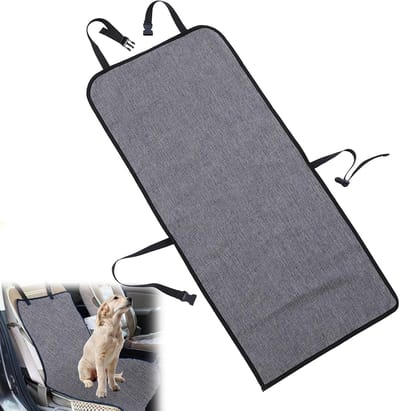 Voorstoelhoes voor honden, waterdicht en krasbestendig, autohoes voor honden, 109 x 49 cm, grijs