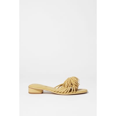 & Other Stories Louise Summer Flat Yellow Size: 36 | Sandals Outlet | Dames | Geel