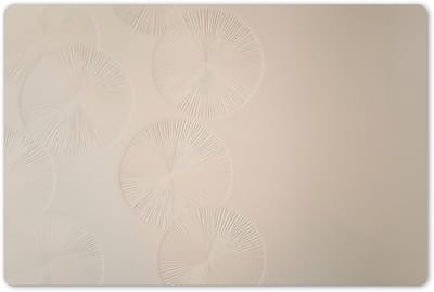 Placemats 45x30 cm - Placemat kunststof - 1 stuk - Japandi - Beige - Modern - Borden onderleggers - Decoratie voor op tafel - Keuken tafeldecoratie accessoires - Vinyl onderlegger - Tafelversiering