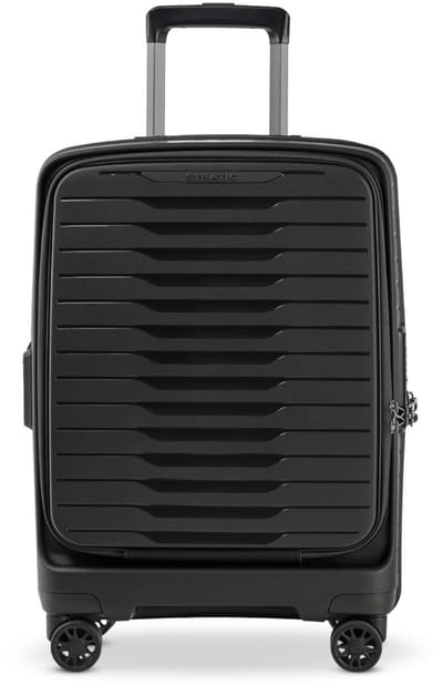 STRATIC Novium ML - handbagage koffer - 55 cm - voorvak - Black