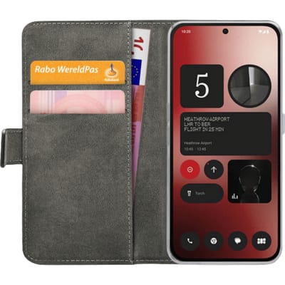 Mobilize Nothing Phone (2a) Portemonnee Hoesje Zwart