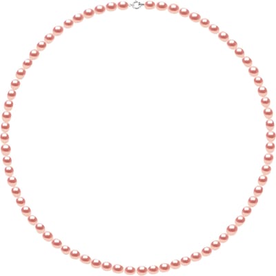 Rank ketting kralen Zoetwater 4-5mm Rice Grain Rozen Witte Goud 18 Karaat