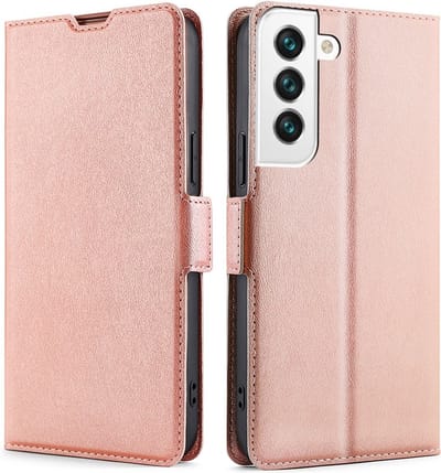 Coverup Hoesje - Geschikt voor Samsung Galaxy S23 Plus Hoesje - Coverup Folio Book Case - Rose Gold