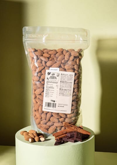 KoRo | Amandelen met pure chocolade en kaneel 1 kg