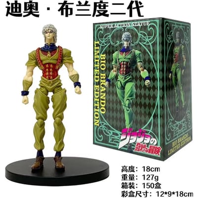 Anime JoJo's Bizarre Adventure Figuur Kishibe Rohan Diamond wa Kudakenai Heaven's Door Model Speelgoed Cadeau Actiefiguur 18CM No box