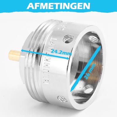 Radiatoradapter voor thermostaat M30 x 1,5 - Compatibel met Danfoss RAVL