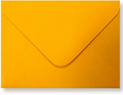 25 Luxe Enveloppen - C7 - Goud Geel - 8,1x11,4cm - 110 grams - Geschikt voor A7