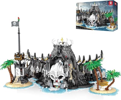 Reobrix Middeleeuwse Piratenbaai Bouwspeelgoed voor Volwassenen, Middeleeuwse Kasteel Modulaire Gebouwen 66012, Prachtige Display voor Piratenliefhebbers Woondecoratie Cadeaus voor 14+ (2650 (stuks)