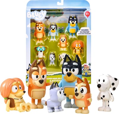 BLUEY Heeler Family & Mates pack met 8 figuren Speelfiguren & personages