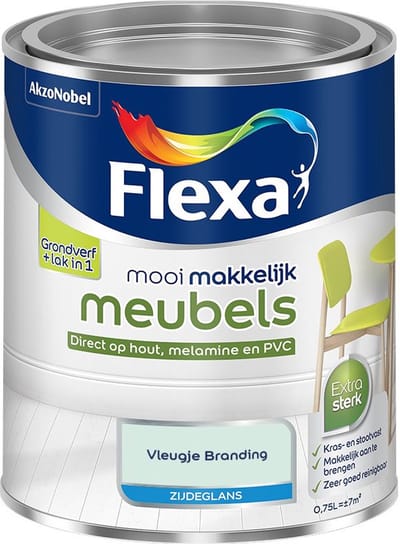 Flexa - Mooi Makkelijk Meubels Zijdeglans - Vleugje Branding - Mengverf - 750 Ml
