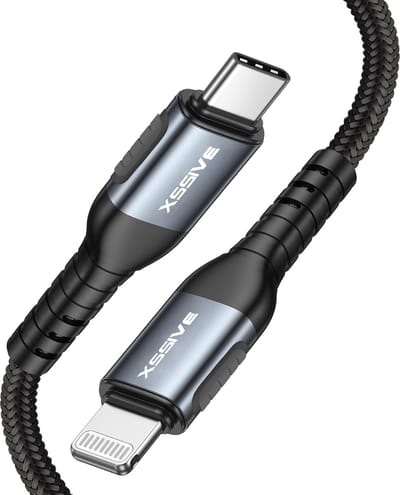 Veilige Oplaadkabel geschikt voor iPhone 14, 13, 12, 11, X Oplader Kabel - Auto Disconnect - Beter voor je Batterijconditie - Geschikt voor Lightning naar USB C Kabel - Origineel Xssive
