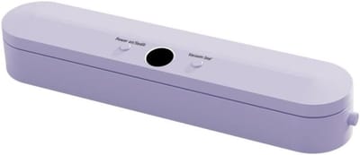 Vacuumverpakkingsmachine Met Real Time Vacuümregeling Krachtige Zuiging Vochtige En Droge Modes Voor Veilige Voedselopslag Paarse
