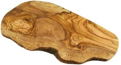 D.O.M. Olijfhouten Snijplank met Rustieke Rand – Handgemaakt 35-39 cm