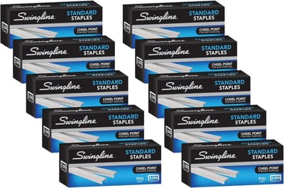 Standaard Nietjes - Nietjes Papier - Documenten Bevestigen - Minder Vastlopers - 10 Pak 5000 - Zilver