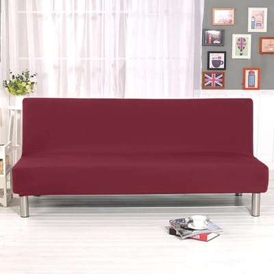 Waterdichte Bankhoes Elastisch Voor Woonkamer Bankbedhoes Stretch Bankhoes Slipcover Stoel Meubelbeschermer Z (160-190cm) wijn