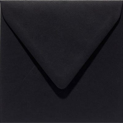 Papicolor Envelop Formaat 160 X 160 Mm 6 stuks Recycled Kraft Zwart