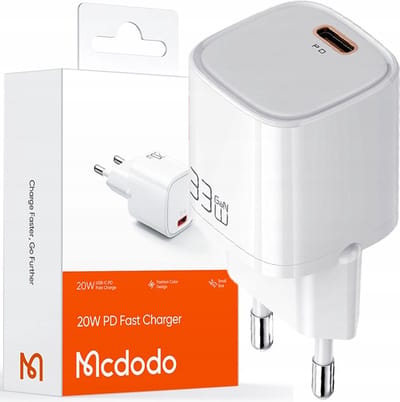 Mcdodo® Snellader - Oplader - Voor telefoon - USB-C USB-A - 20W
