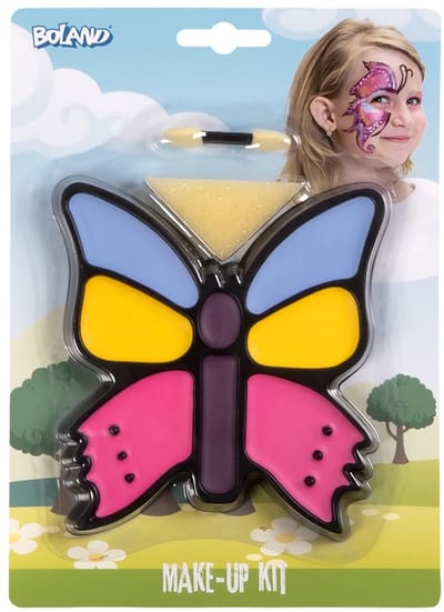 Boland - Palet schmink kind Vlinder - - Schmink palet - Carnaval, Themafeest, Kinderfeestje - Fantasy - Fee - Schmink