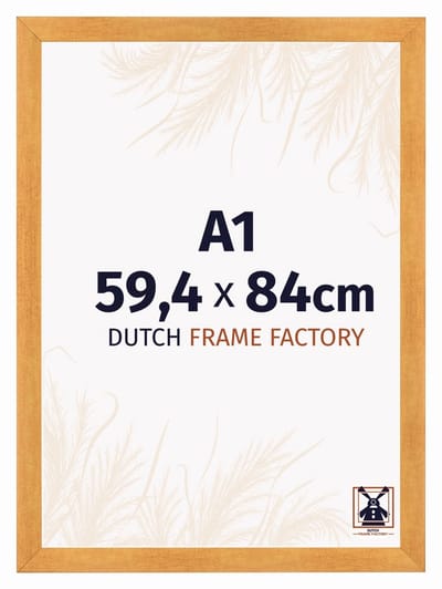 Fotolijst A1 59,4x84 cm - MDF - Oranje - Praag