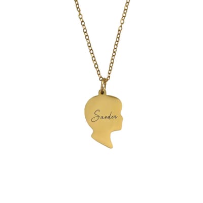 Geboorteketting Jongetje met Naam Goud