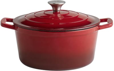 APS Dutch Oven 5 Stars - gietijzeren braadpan met deksel - rood - Ø 25 cm - 4 liter