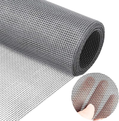 VHV-Horrengaas - Vliegengaas - Insectengaas - Raamhor gaas - Glasvezel - Op maat te knippen - Scheurbestendig - Voor ramen en deuren - 150 x 100 cm - Grijs
