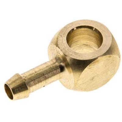 6 mm & G1/8'' Messing Banjobout met Slangpilaar [2 Stuks]