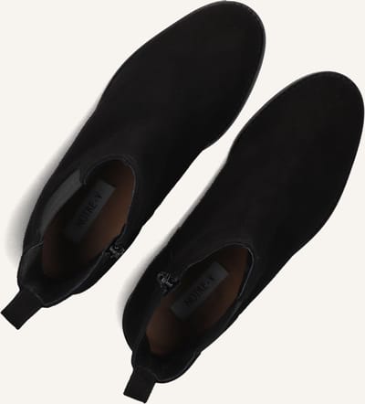 Notre-V 3422 Enkellaarsjes - Enkelboots met rits - Dames - Zwart - Maat 37
