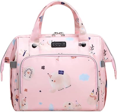 Multifunctionele Luiertas - Draagtas Mama Tas - Babyverzorging Onderweg - Waterdicht Polyester - 28 x 15 x 27 cm - Grijs