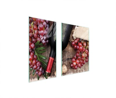 TMK ArtDeko - Snijplank - Wijn - 75x52cm - Veelkleurig