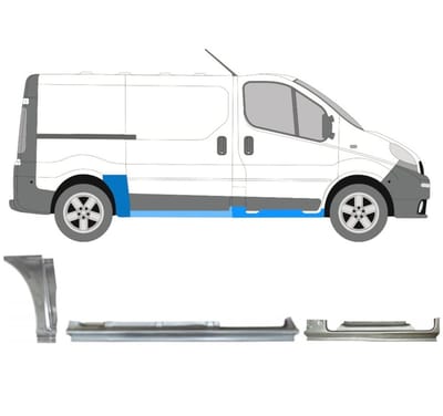 Reparatiepaneel set voor Renault Trafic 2001-2014 / Rechts