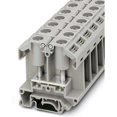 Phoenix Contact 0790491 Doorgangsklem 18 mm Boutaansluiting Grijs 50 stuk(s)