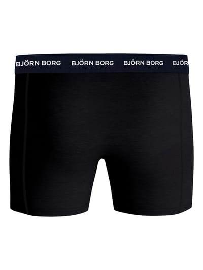 Björn Borg Cotton Stretch Boxershort Heren Zwart/Rood/Blauw - 3 stuks - Heren onderbroeken - Katoenen Boxer - Maat XL