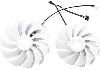 Grafische kaart ventilator - PC koeler - Computer koeling - Efficiënte warmteafvoer - 100/88 mm - Zwart