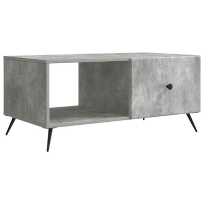 vidaXL - Salontafel - Betongrijs - 90 - x - 50 - x - 40 - cm - Bewerkt - hout