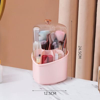 Make-up opbergdoos, make-up kwasten opbergemmer, lippenstifthouder, transparant acryl, cosmetica opbergorganizer