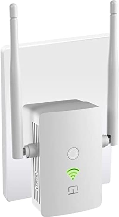 Wifi-versterker Repeater tot 1200 Mbit/s | Dual-band WLAN Repeater met Hoog Bereik en LAN-aansluiting