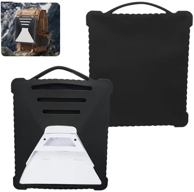 Dailygoods- Siliconenkoffer Volledige Dekking - Beschermhoes Mini Dish - Antidrop Case - Draagbare Bescherming - Precisie Pasvorm 12,8x10,63 inch