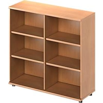 Schäfer Shop Genius Open kast TETRIS WOOD - B 1200 x D 421 x H 1160 mm - 3 OH - met glijders - beuken decor