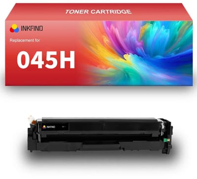 INKFIND 045H tonercartridge Zwart compatibel met Canon 045H Black Zwart Canon 045 Black Zwart toner cartridge -1-pack Zwart