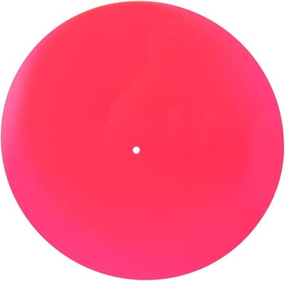 Platenspeler Slipmat - Draaitafelmat Acryl - Muziek Luisteren - Antistatisch Geluidsverbeterend - 12 inch - Rood