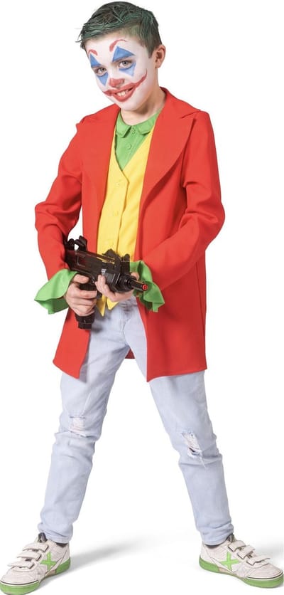Verkleedkostuum | The Joker James | Jongens | Maat 140 | Verkleedkleding | Carnavalskleding