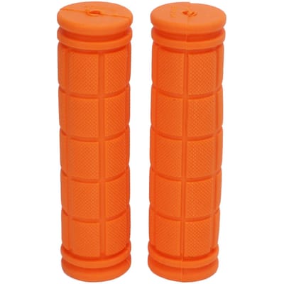 1 Paar Rubberen Fietsstuurgrepen Antislip Stuurgrepen voor Mountainbike Racefiets Stadsfiets Orange