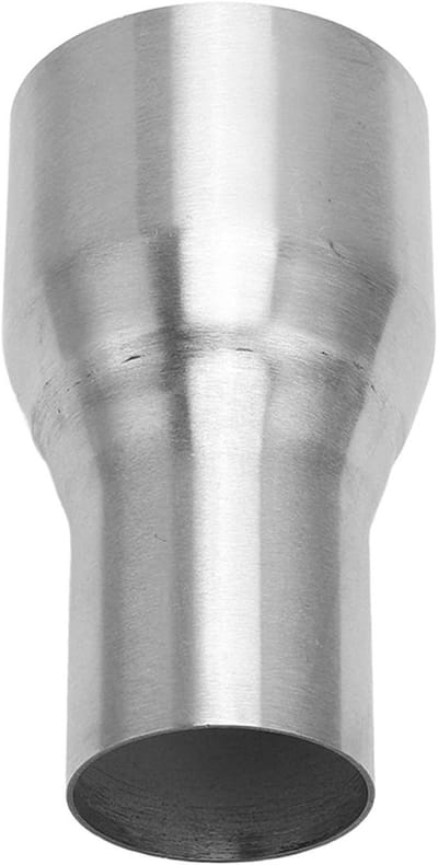Exhaust Reducer Connector van 51mm naar 76mm - RVS Verchroomde Pijp voor Geluidsdemping en Prestatieverbetering
